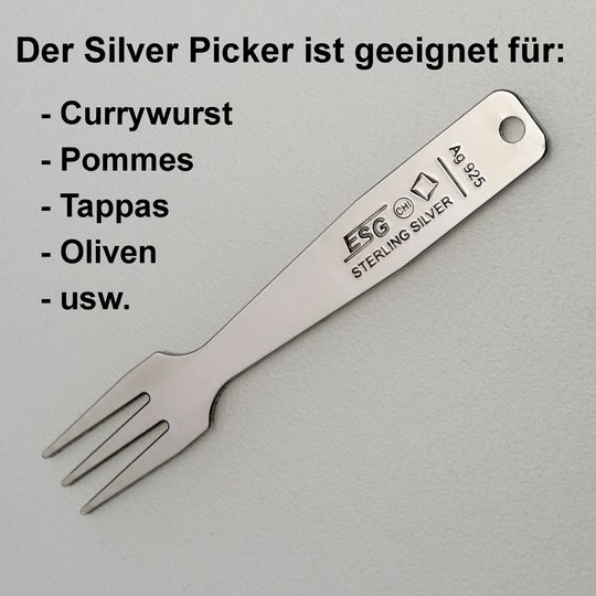 Gourmet Gabel aus Silber