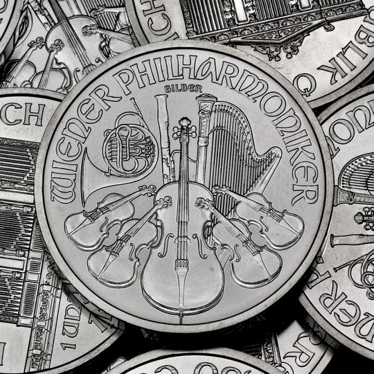 zu Wiener Philharmoniker Silbermünzen