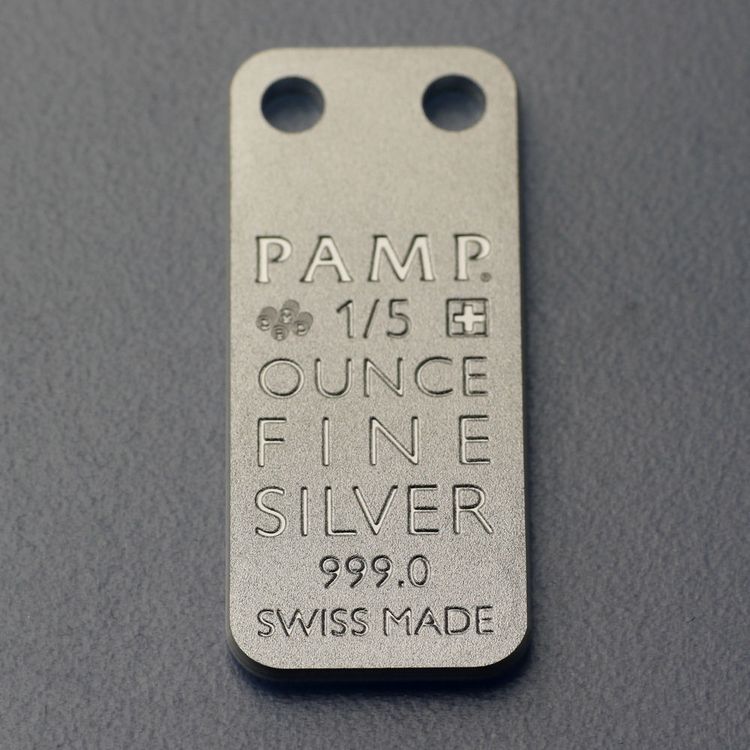 1/5oz Schmuckbarren Silber PAMP